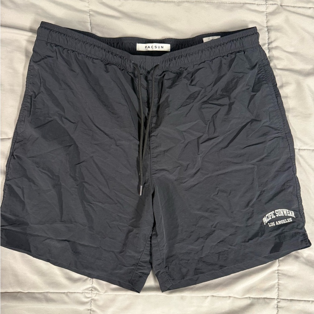 PacSun Charcoal Swim Trunks
